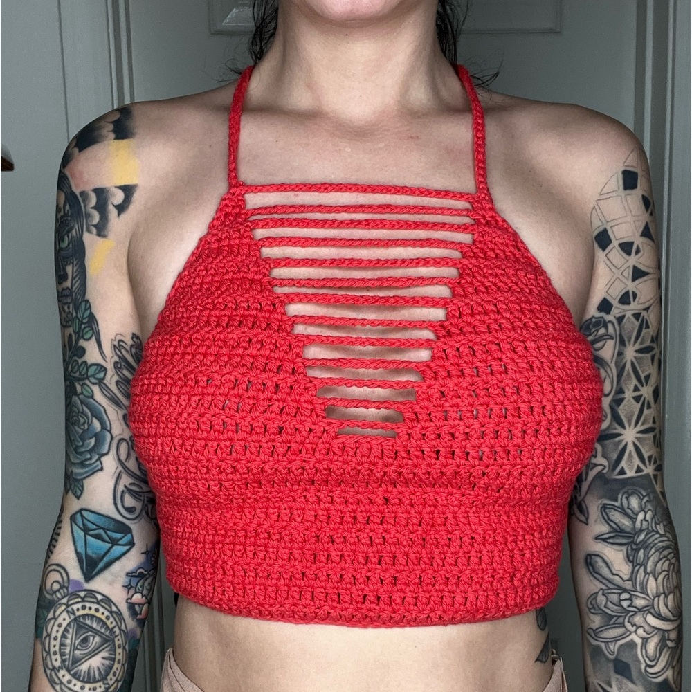 Handmade crochet crop top